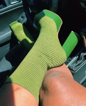 $25 SALE - Single Stack Cherry On Top Olive Boot