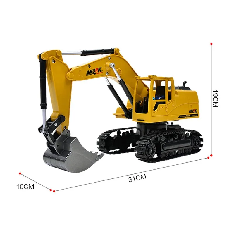 8CH Simulation RC excavator Toy with Bluetooth Remote