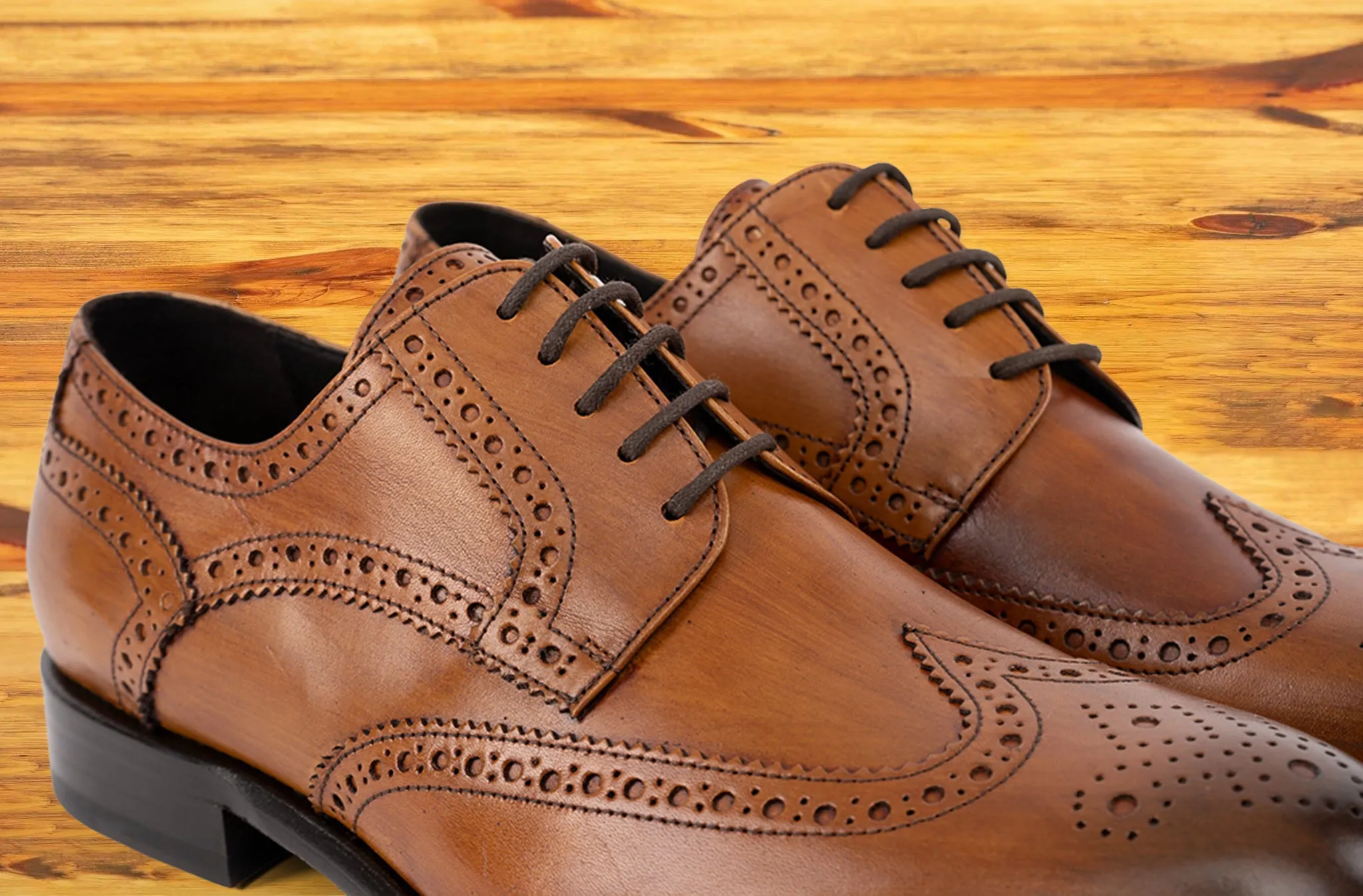 A484 Calzoleria Toscana Wingtip Dress Shoe