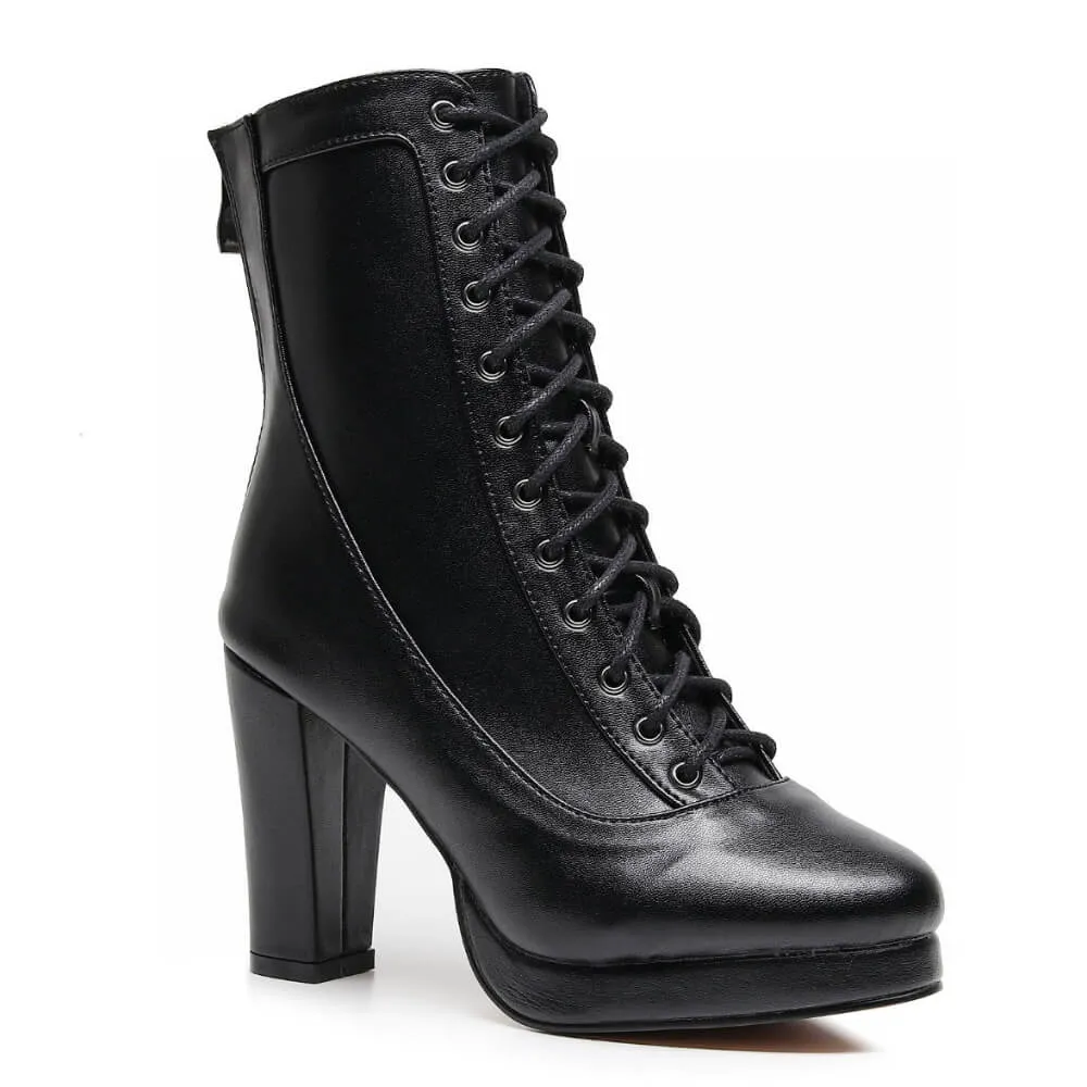 Aadijay - Black Vegan Leather - Rubber Sole
