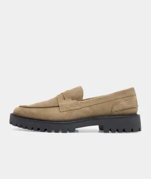 Aaron Penny Loafer - Earth Suede