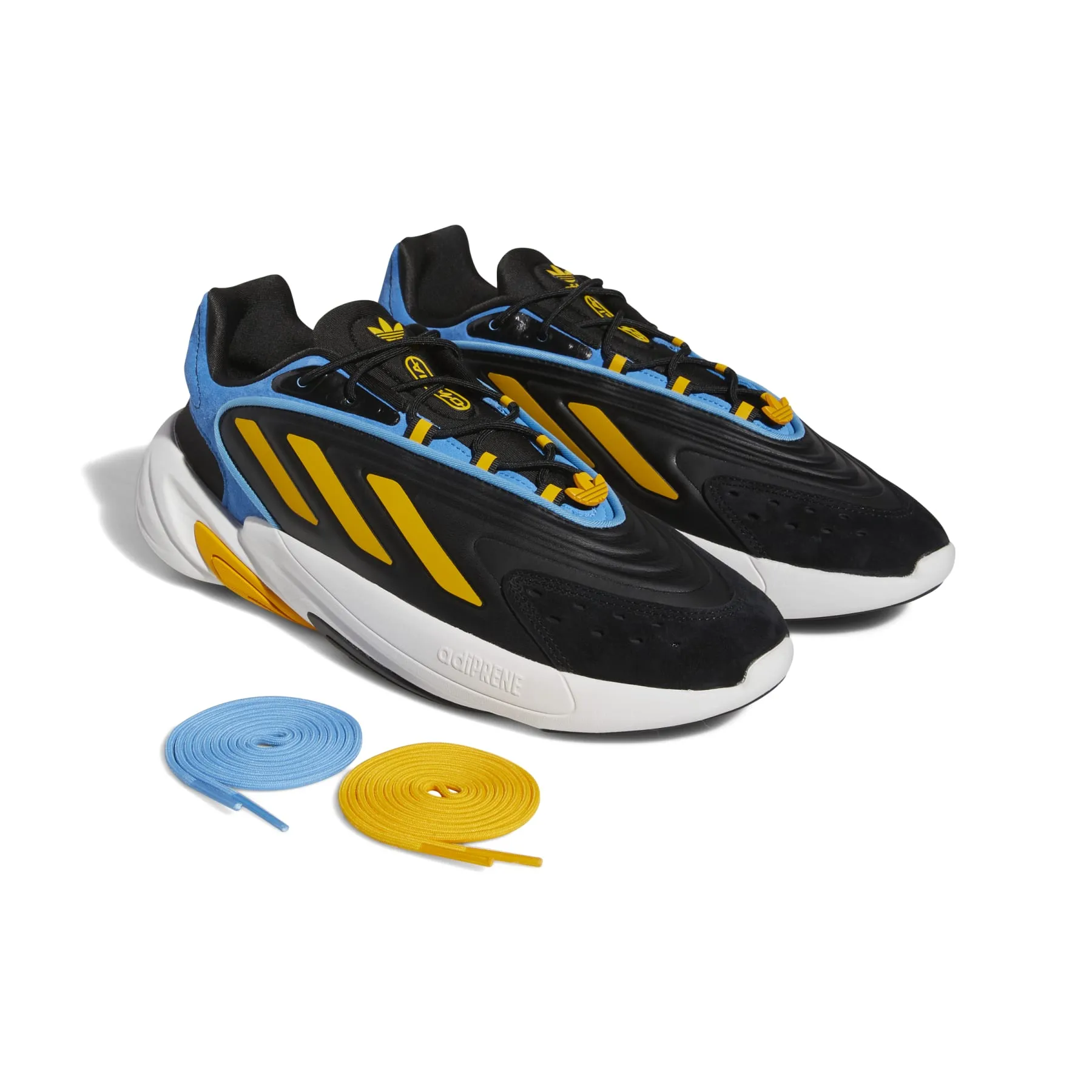 ADIDAS FZ5881 OZELIA MN'S (Medium) Black/Gold/Blue Synthetic Running Shoes