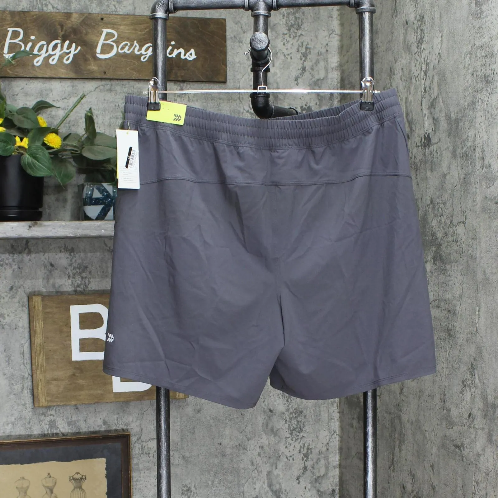 All In Motion Men's Unlined Run Shorts 7" K85LPZ Fitness Gray XL