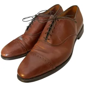 Allen Edmonds Byron Cap-Toe Oxford Dress Shoe Mens Sz. 11.5 C Cognac Leather EC