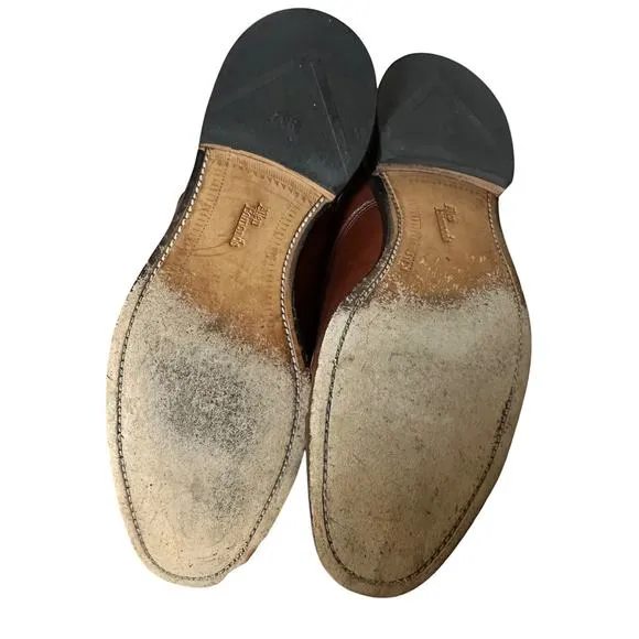 Allen Edmonds Byron Cap-Toe Oxford Dress Shoe Mens Sz. 11.5 C Cognac Leather EC