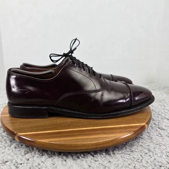 Allen Edmonds Park Avenue 5675 Burgundy Cap Toe Oxford Dress Men 11 C Narrow