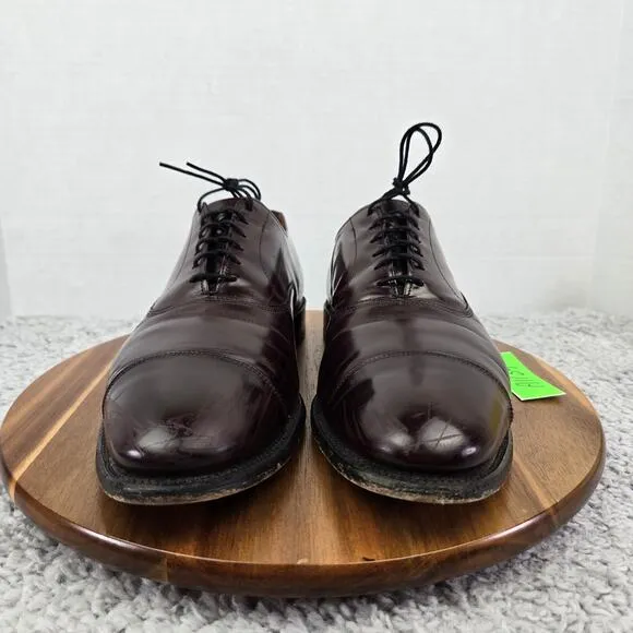 Allen Edmonds Park Avenue 5675 Burgundy Cap Toe Oxford Dress Men 11 C Narrow