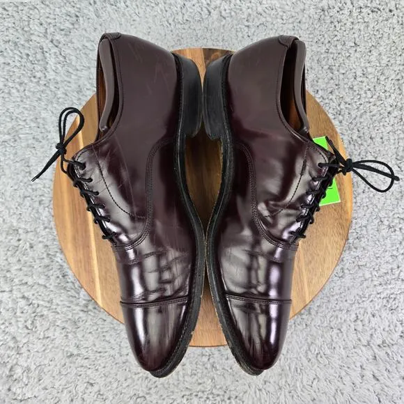 Allen Edmonds Park Avenue 5675 Burgundy Cap Toe Oxford Dress Men 11 C Narrow