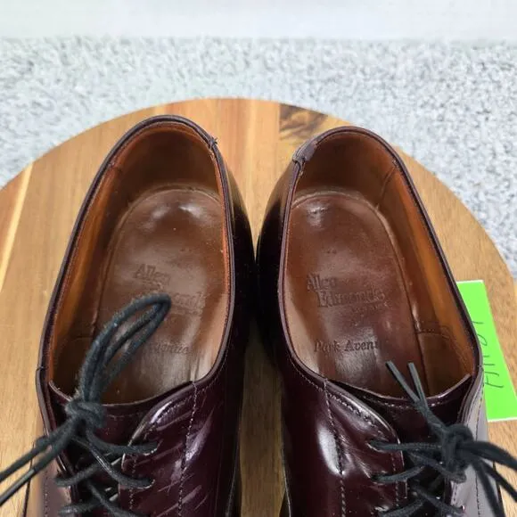 Allen Edmonds Park Avenue 5675 Burgundy Cap Toe Oxford Dress Men 11 C Narrow