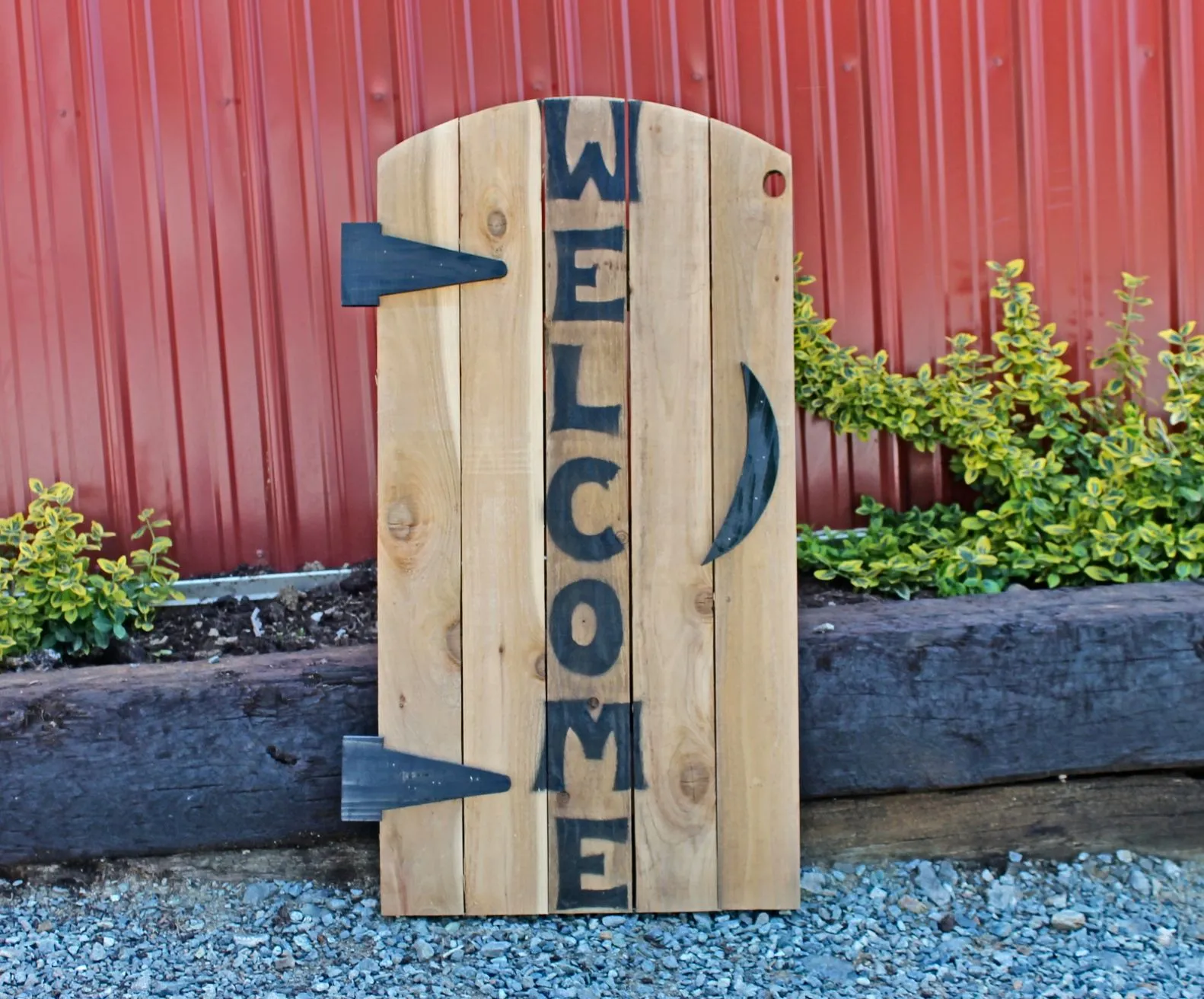 Amish Made Wooden Welcome Sign