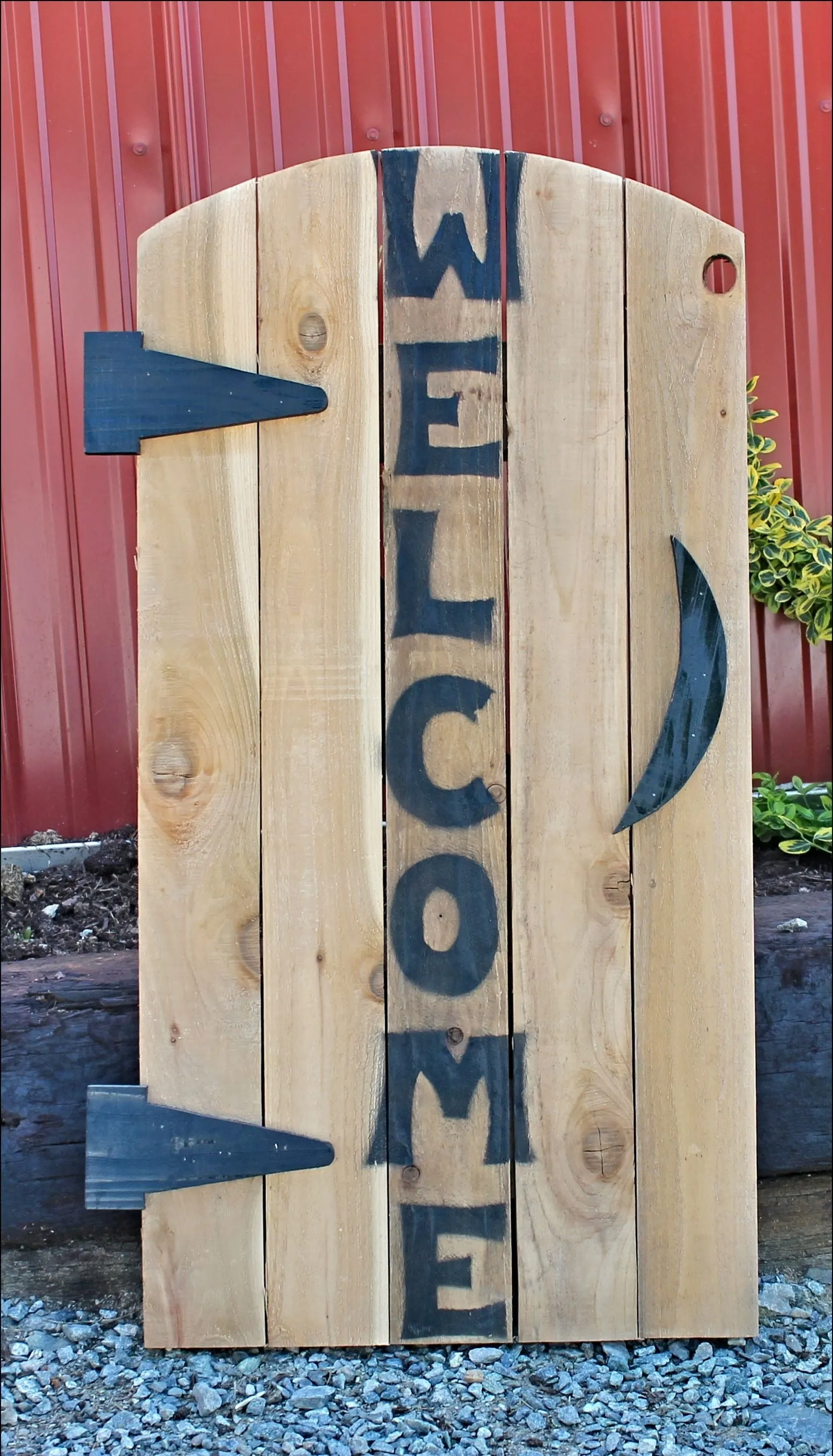 Amish Made Wooden Welcome Sign