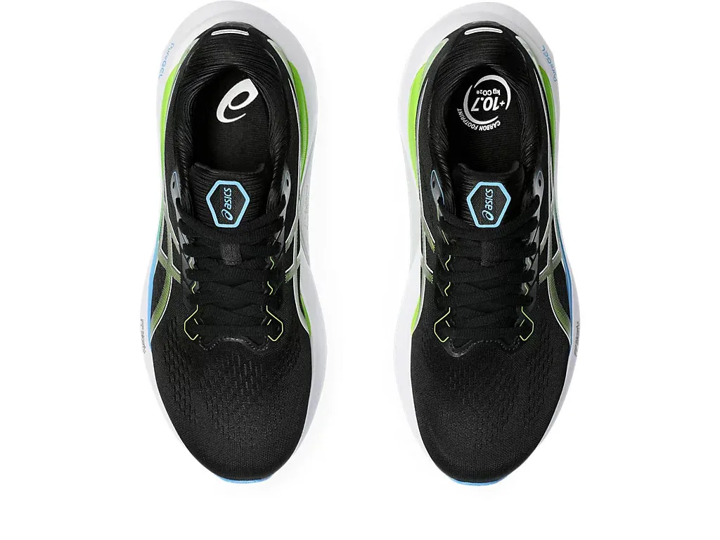 Asics Gel Kayano 30 Men's Running Shoe | Black/Electric Lime