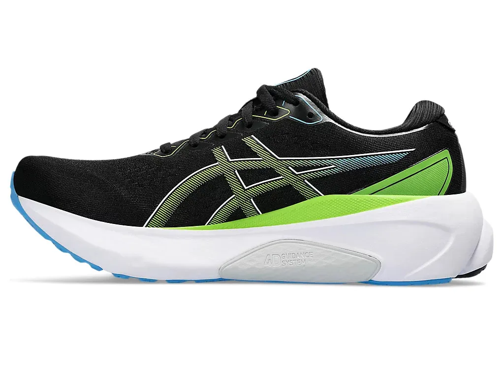 Asics Gel Kayano 30 Men's Running Shoe | Black/Electric Lime
