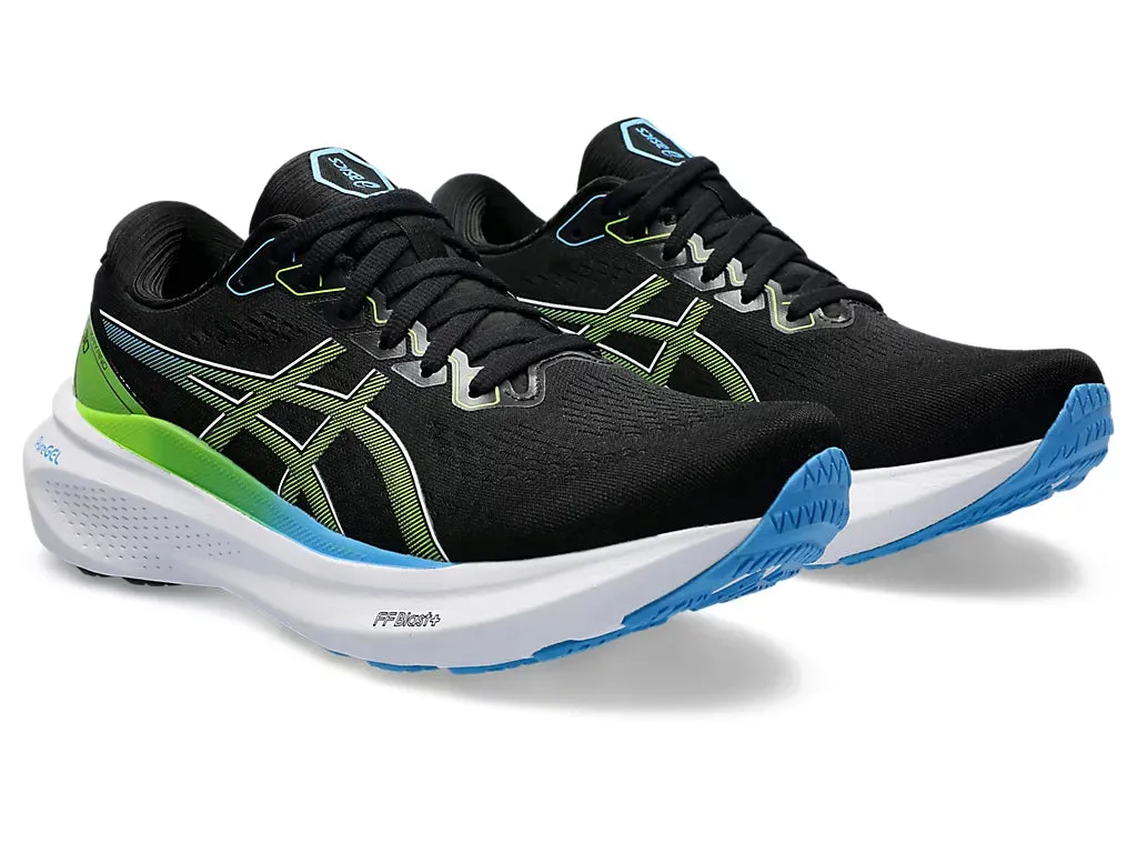 Asics Gel Kayano 30 Men's Running Shoe | Black/Electric Lime