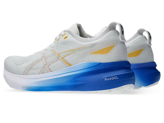 Asics Gel Kayano 31 Men's Running Shoe | White/Breeze