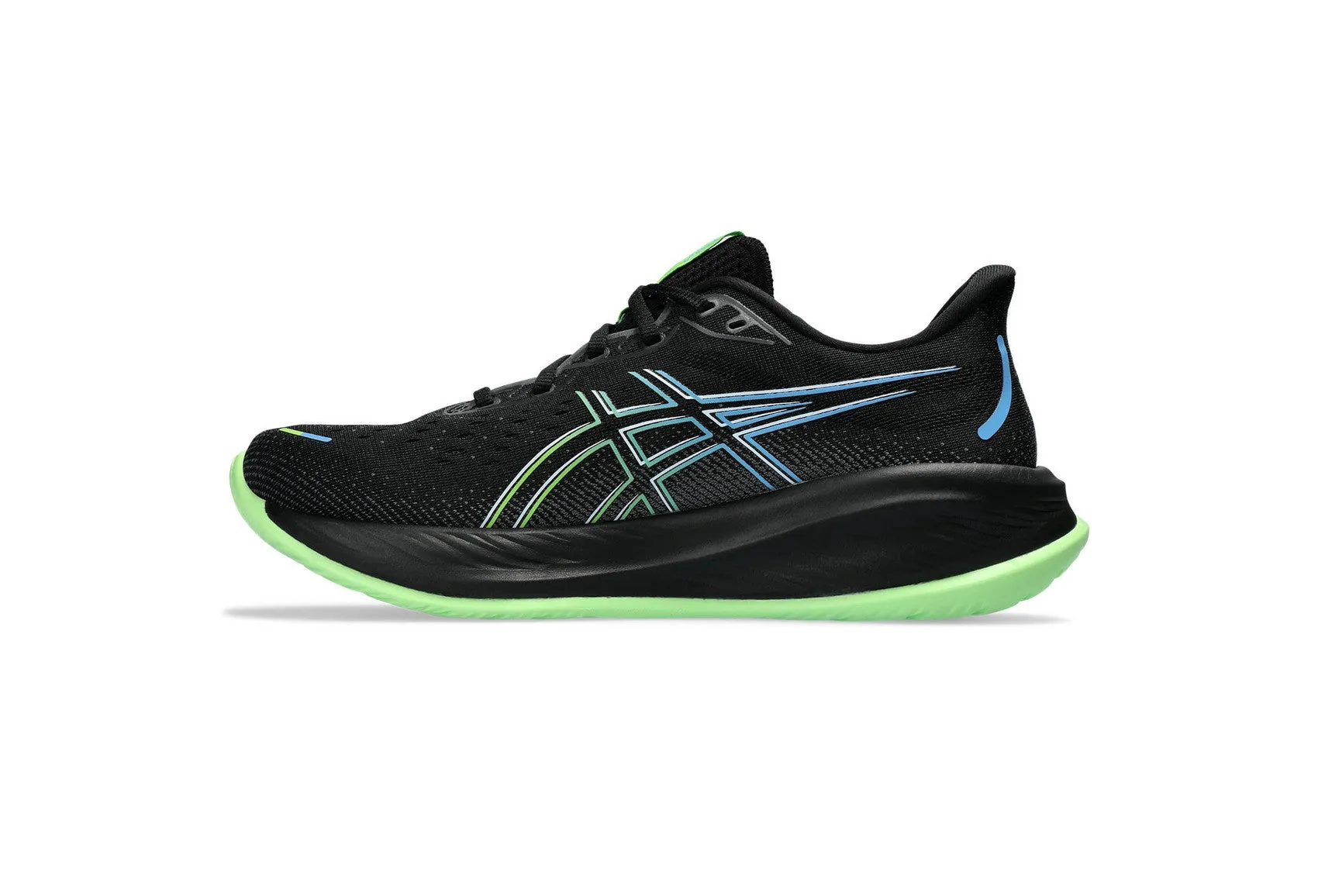 Asics Men's GEL-CUMULUS 26  Running Shoes in Black/Electric Lime