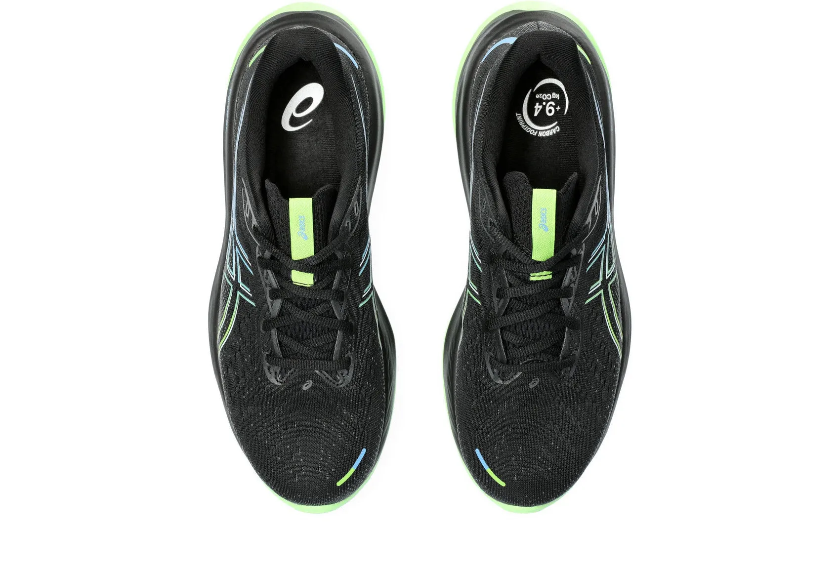 Asics Men's GEL-CUMULUS 26  Running Shoes in Black/Electric Lime