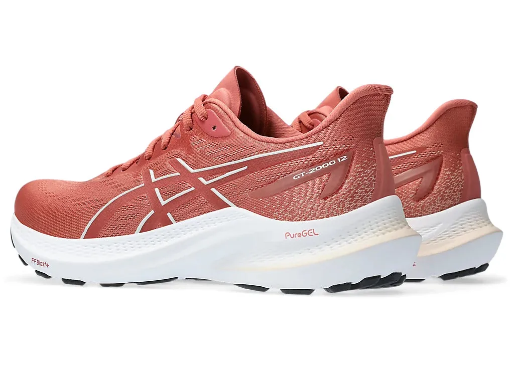 Asics Women's GT-2000 12 Running Shoes in Light Garnet/Brisket Red