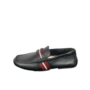 Bally Mens Pietro Black Leather Drivers