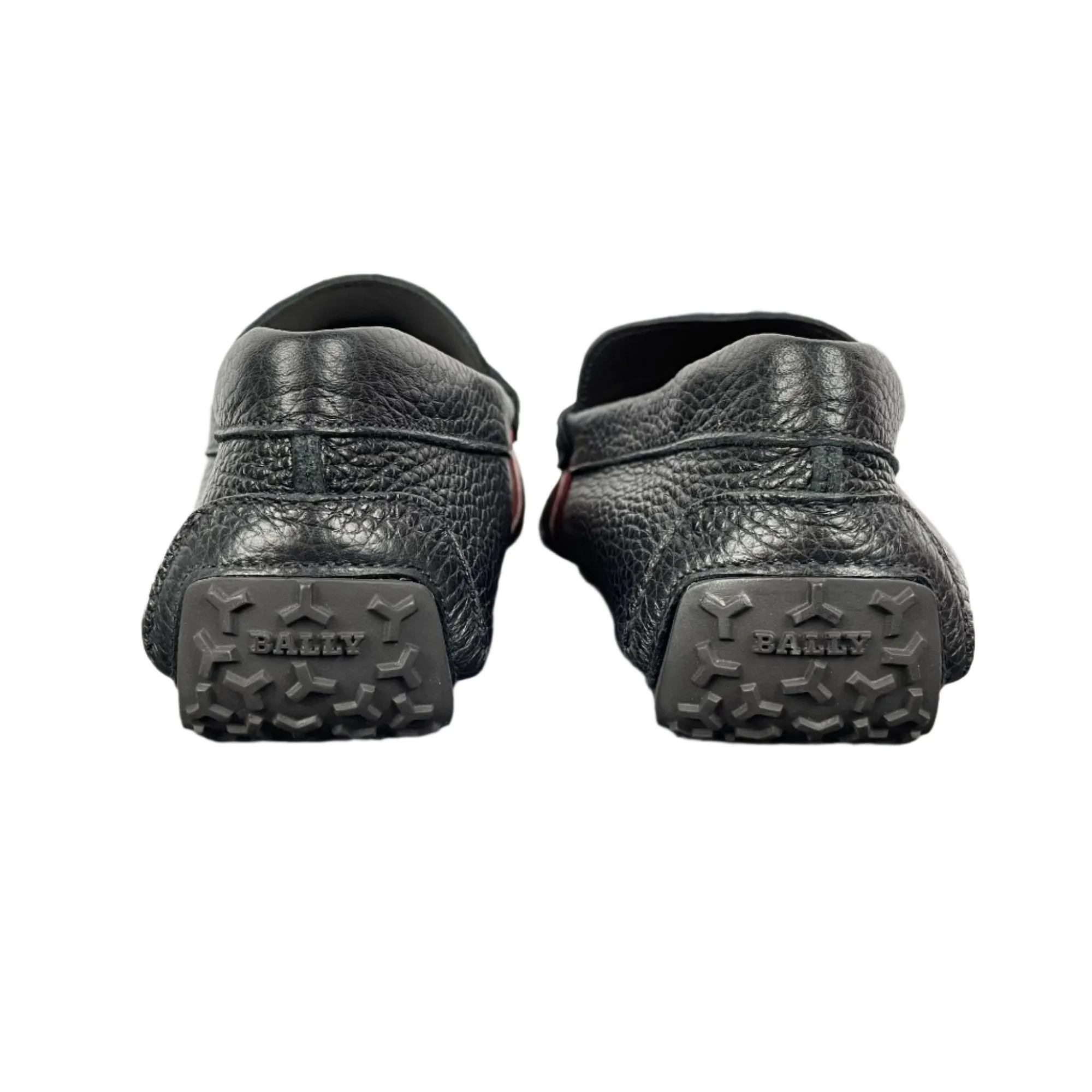 Bally Mens Pietro Black Leather Drivers