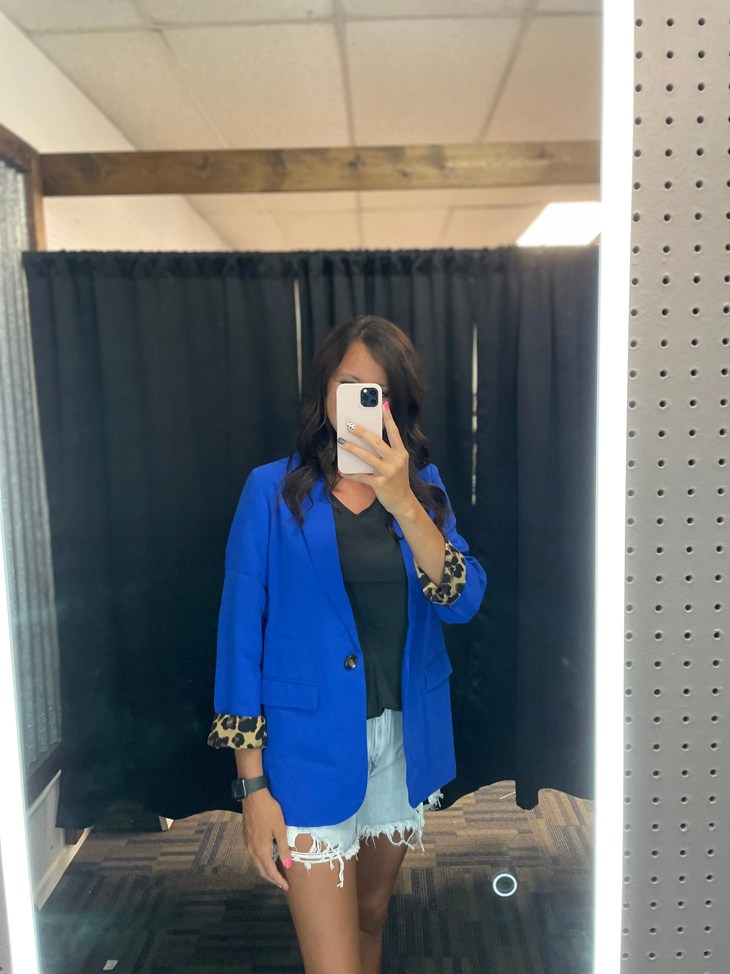 Beauty and Business Leopard Lined Blazer-5 Colors Available