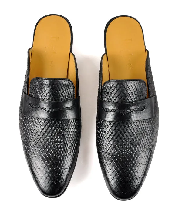 Berluti Black Penny Mules
