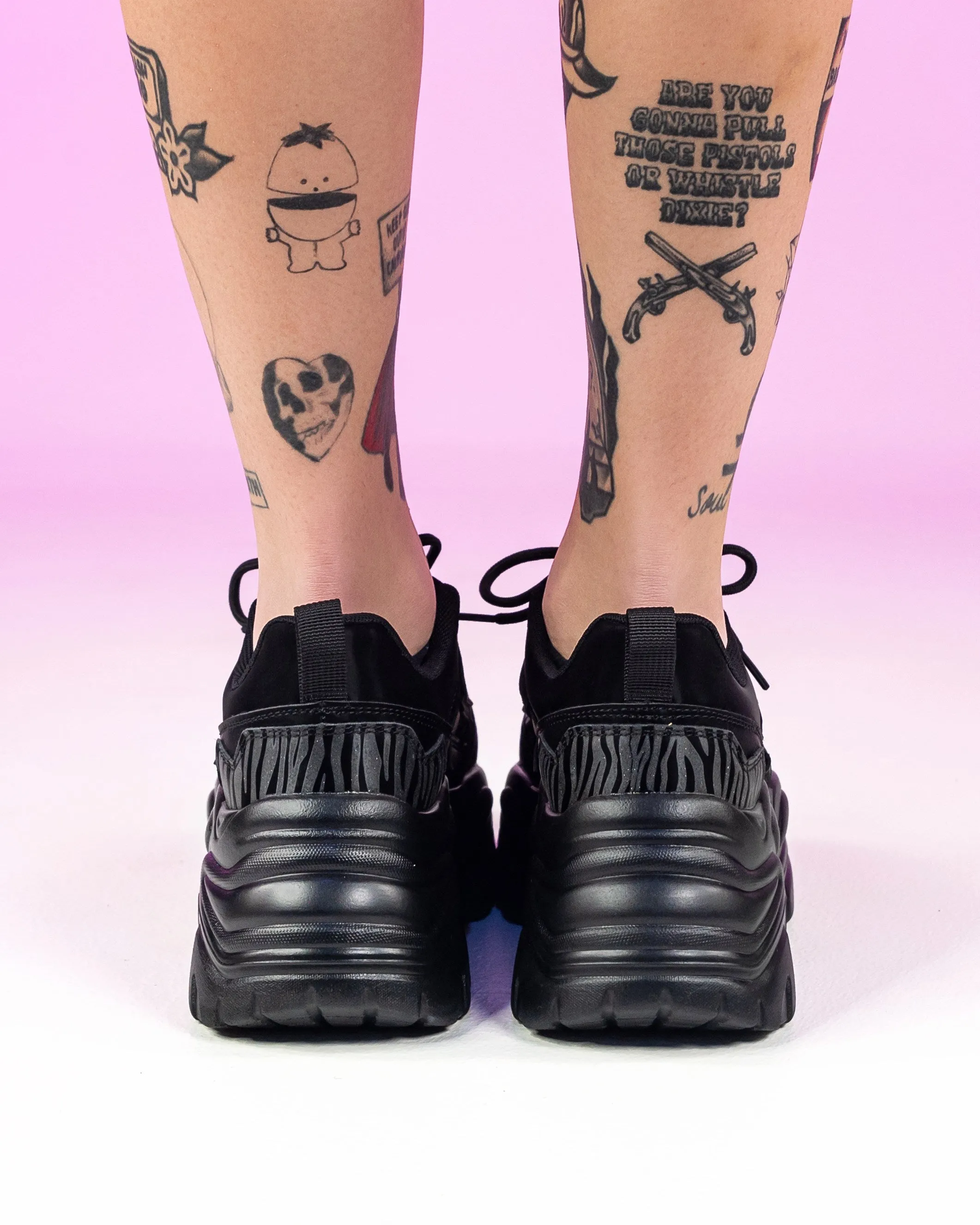 Black All That Platform Sneakers