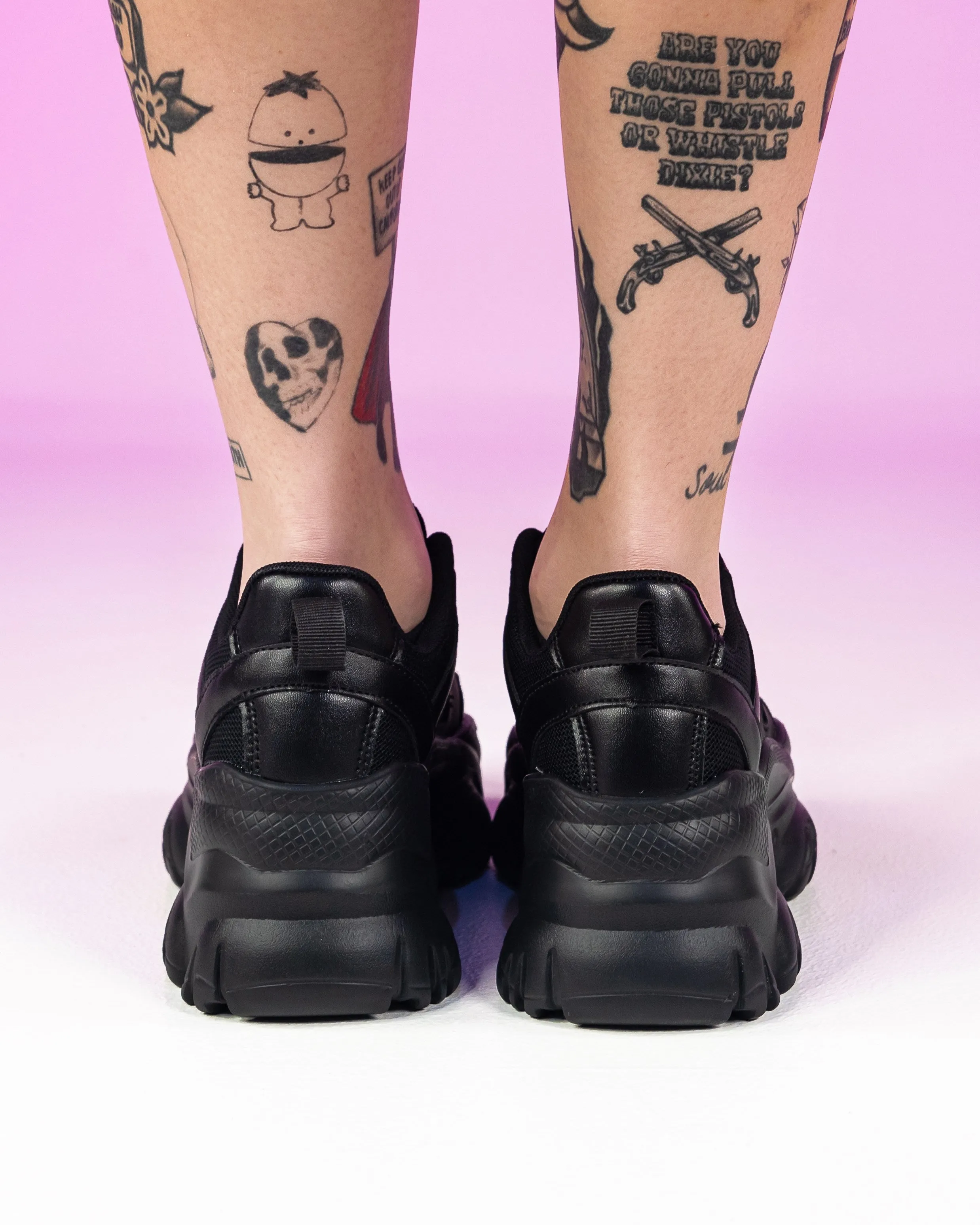 Black All That Platform Sneakers