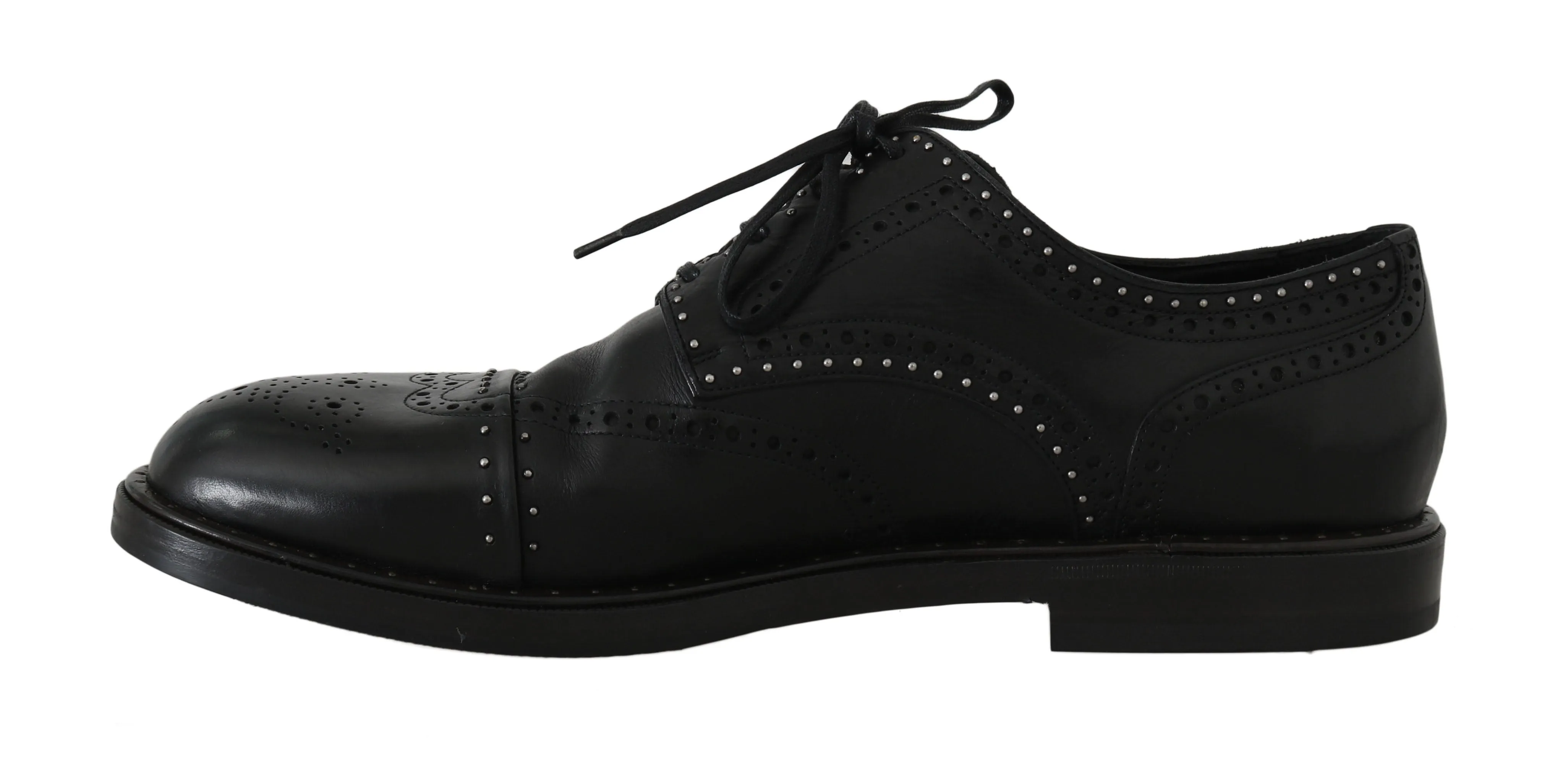 Black Leather Derby Wingtip Oxford