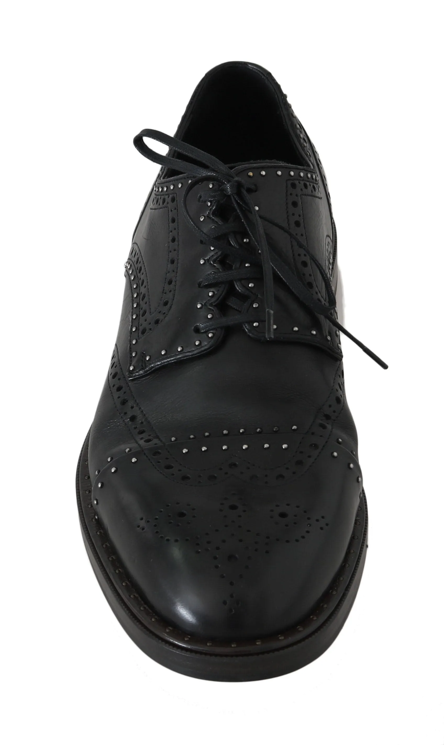 Black Leather Derby Wingtip Oxford