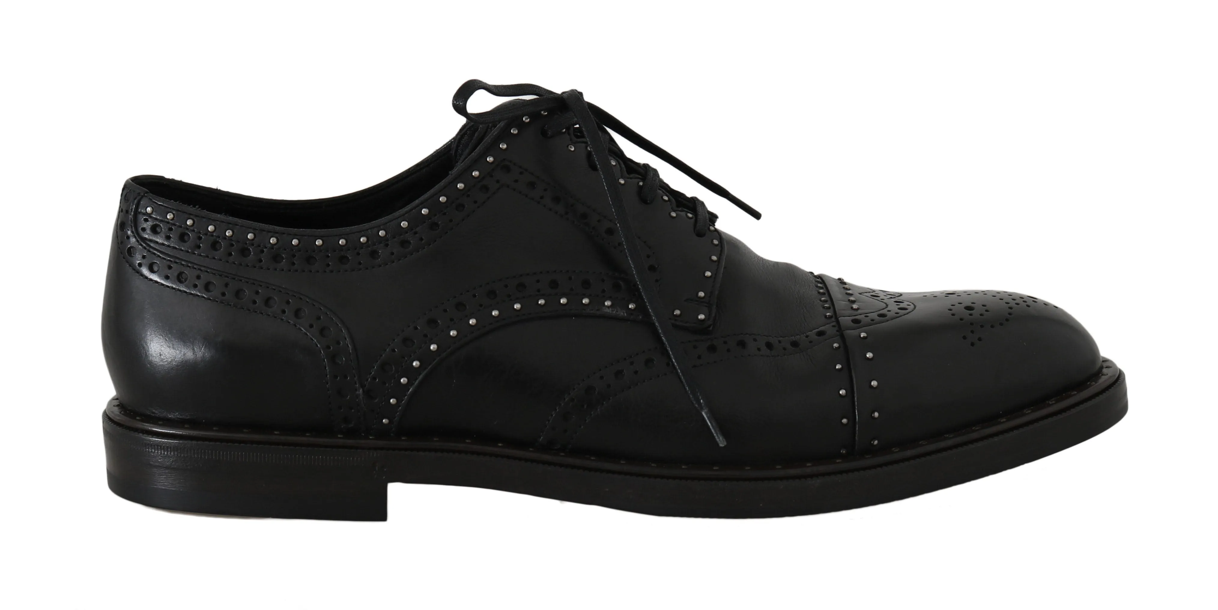 Black Leather Derby Wingtip Oxford