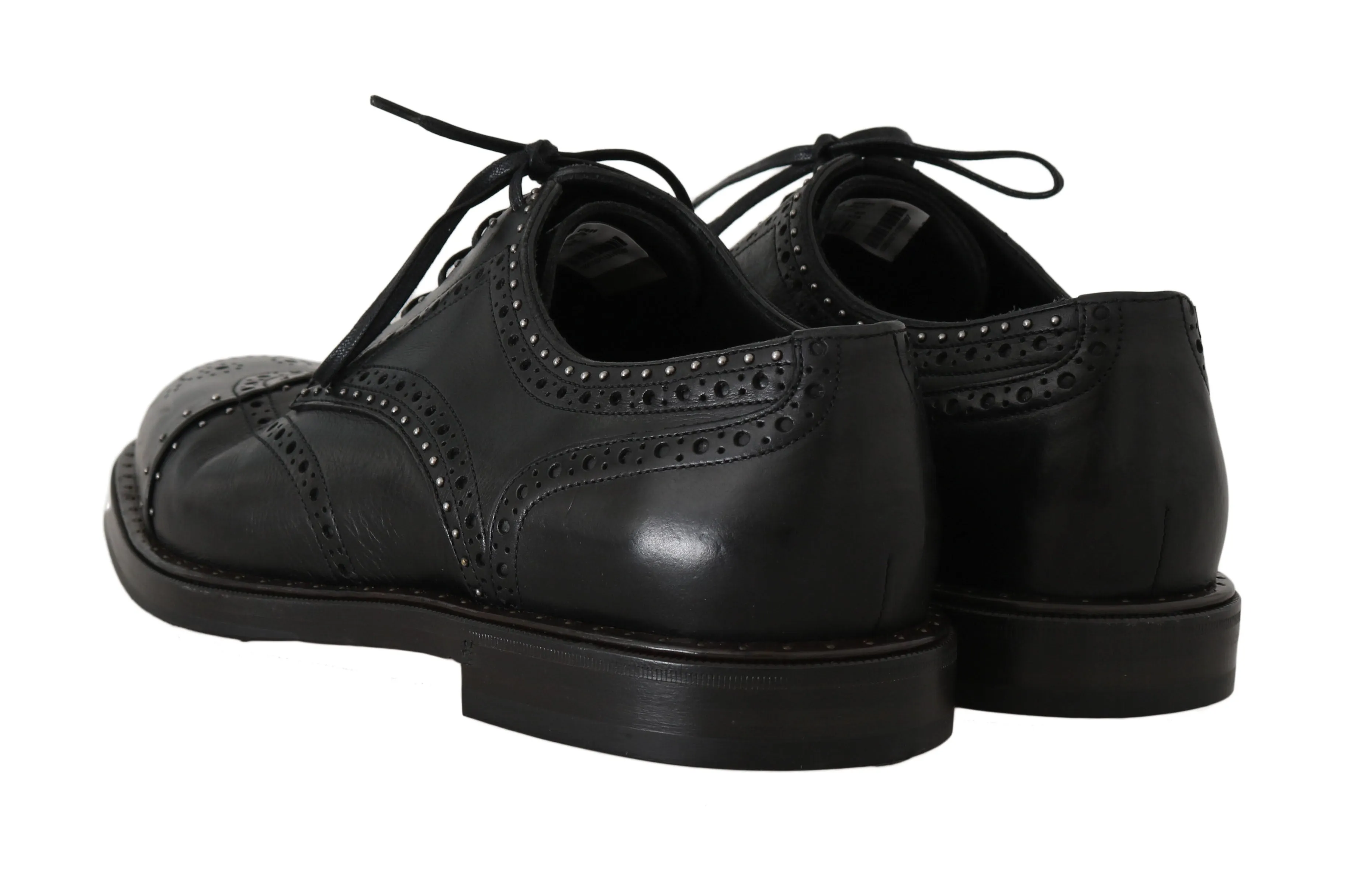 Black Leather Derby Wingtip Oxford