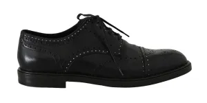 Black Leather Derby Wingtip Oxford