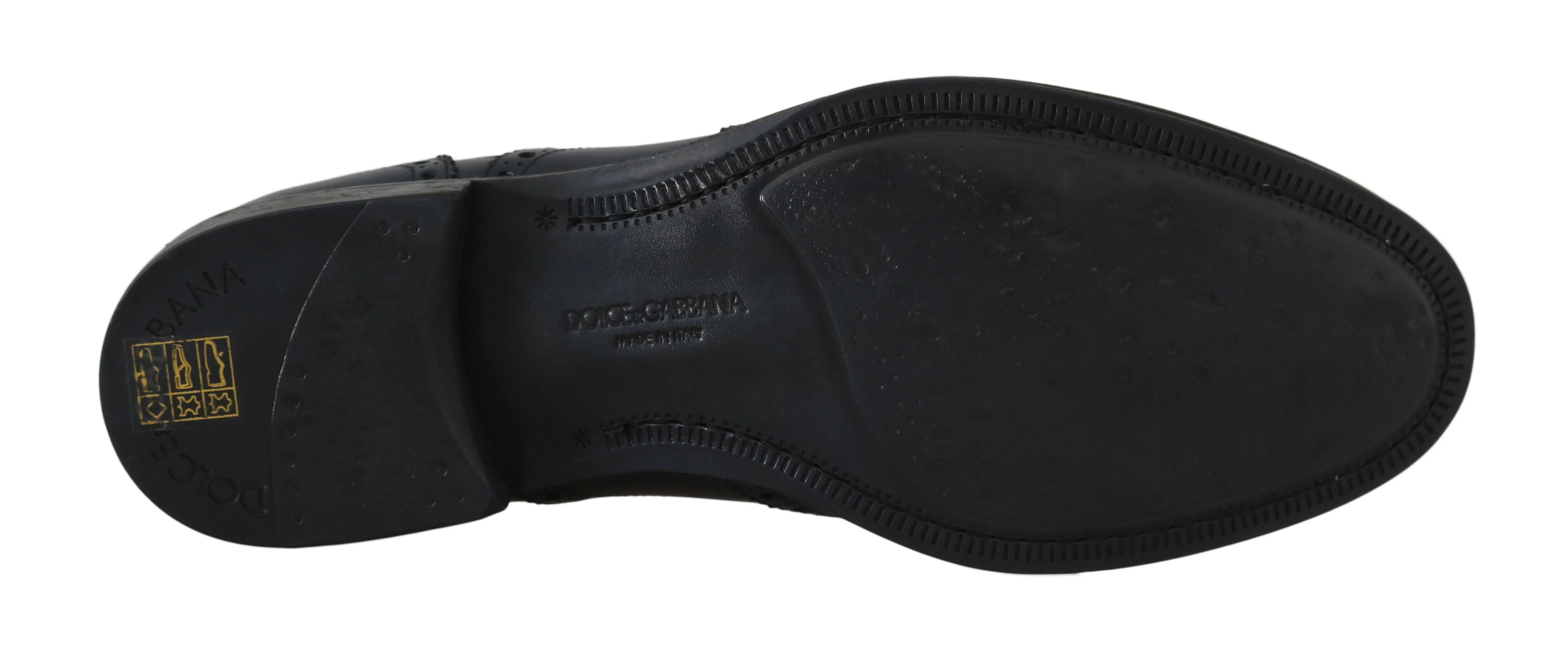 Blue Leather Derby Wingtip Oxford