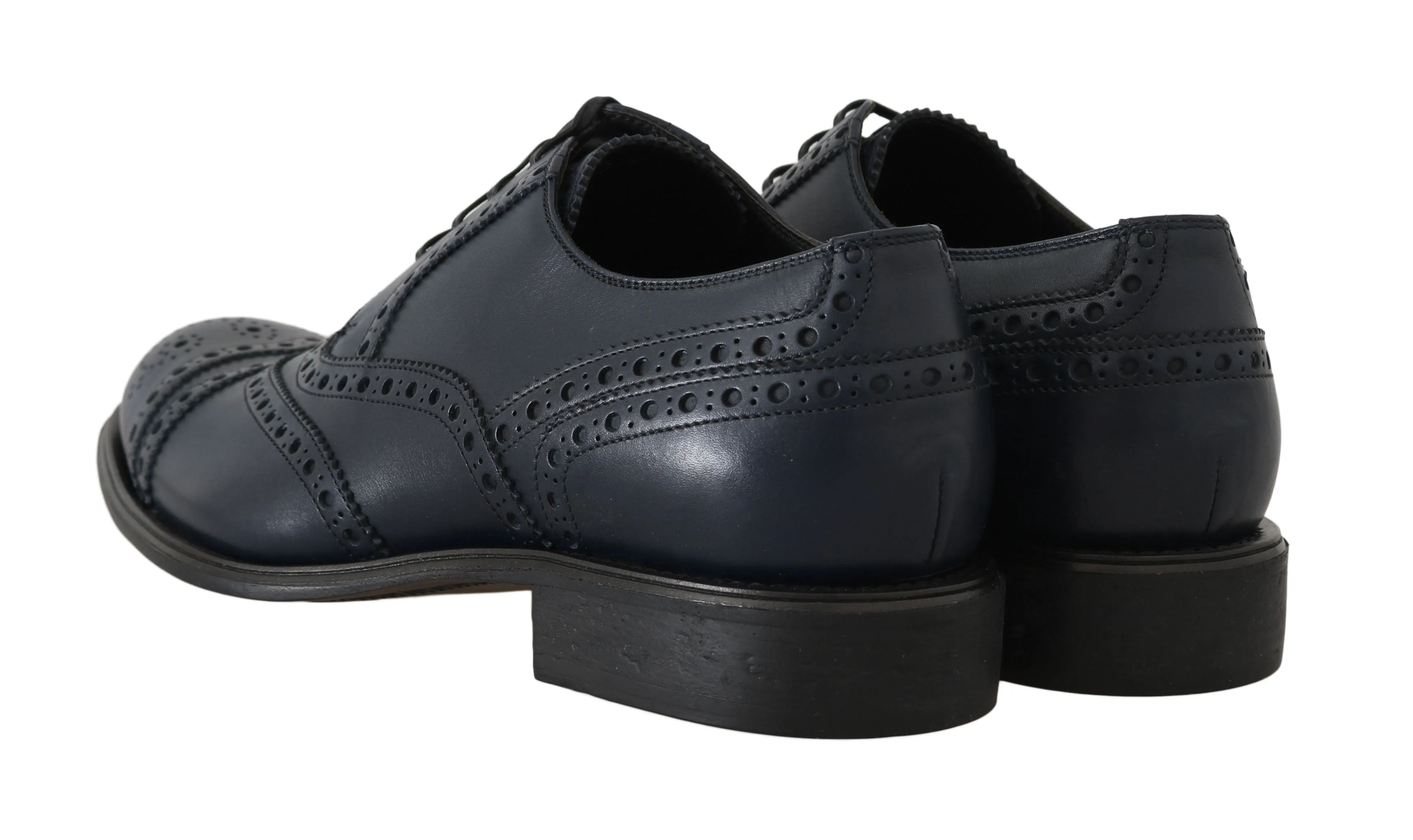 Blue Leather Derby Wingtip Oxford