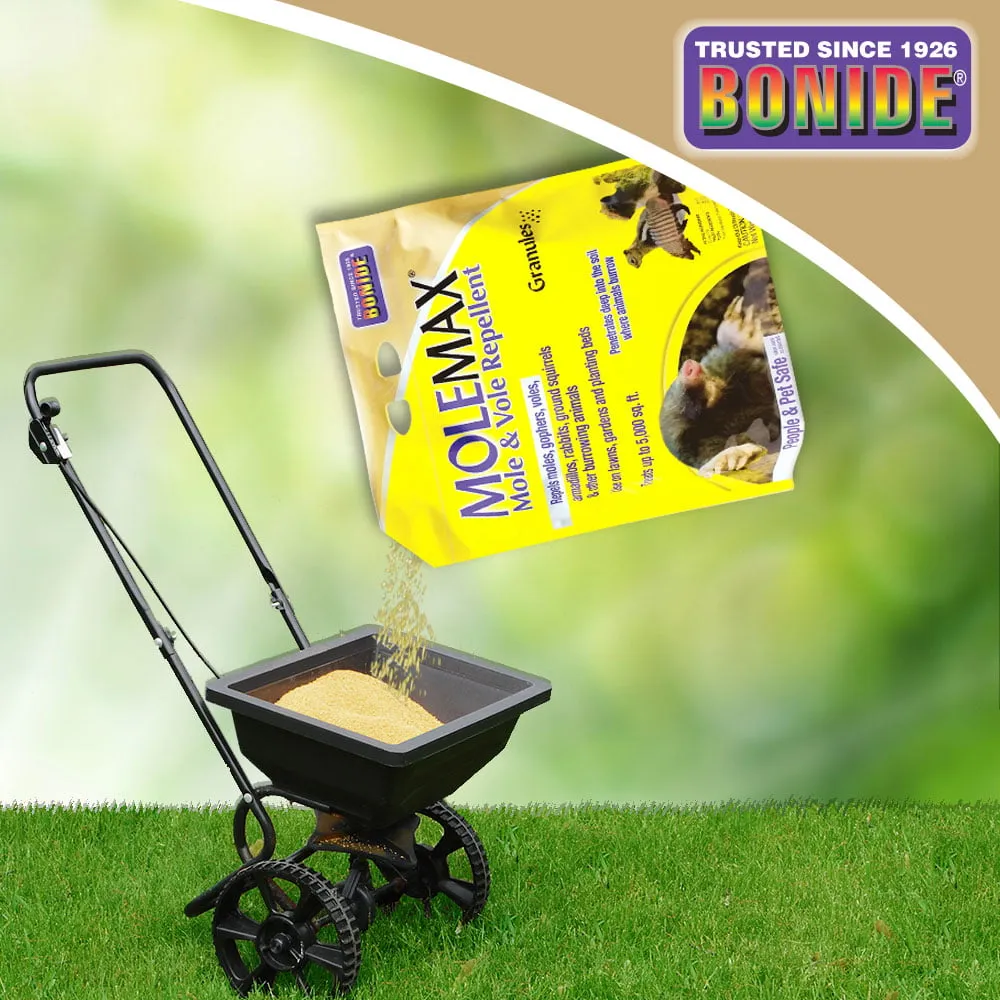 Bonide 692150 Mole Max and Vole Repellent Granules, 10-Pound