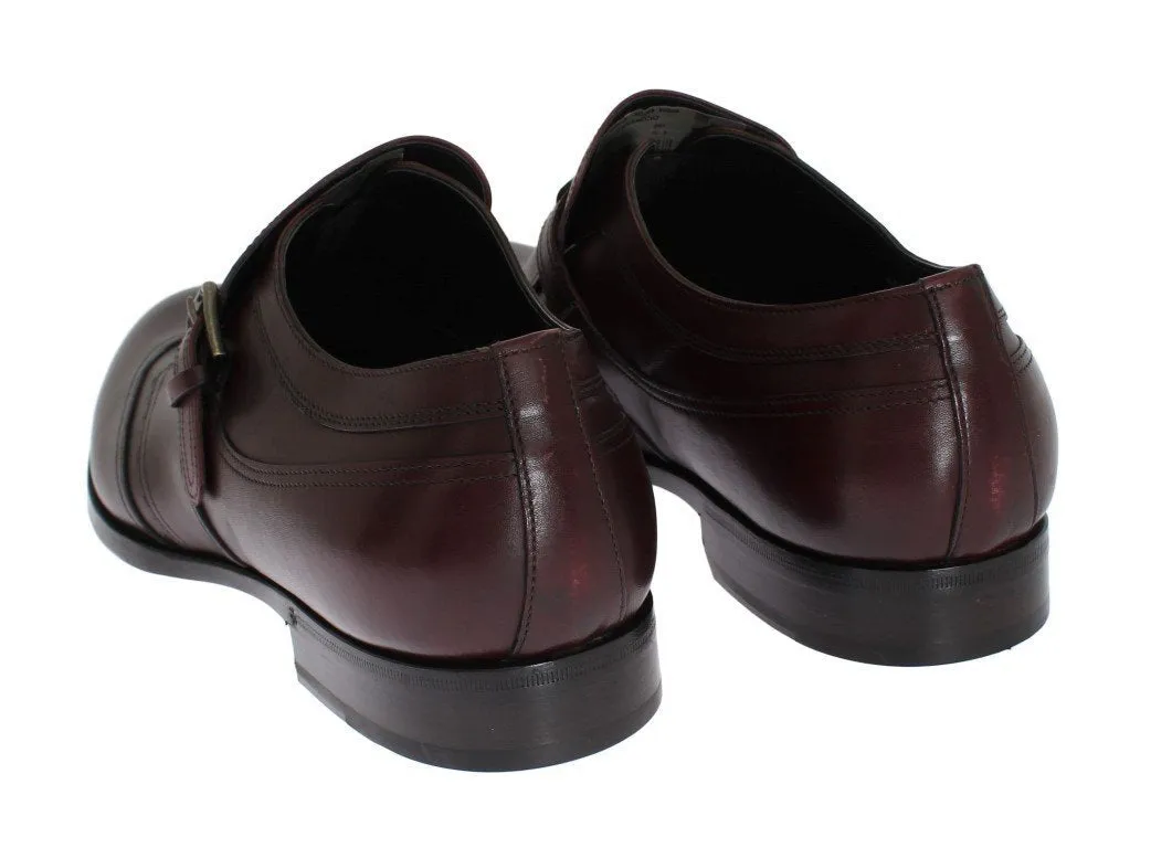 Bordeaux Leather Wingtip Loafers