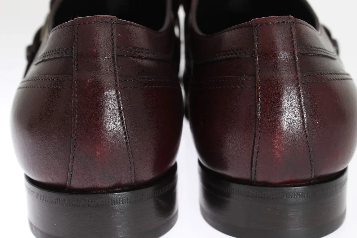 Bordeaux Leather Wingtip Loafers