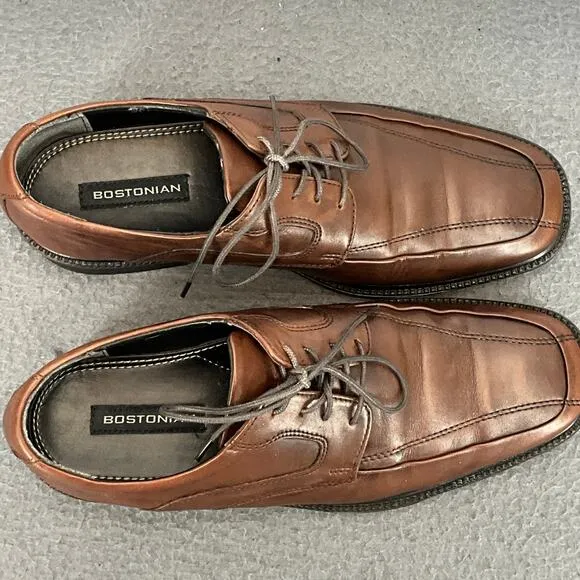 Bostonian Brown Leather Lace Up Dress Oxford Shoe Men 8M