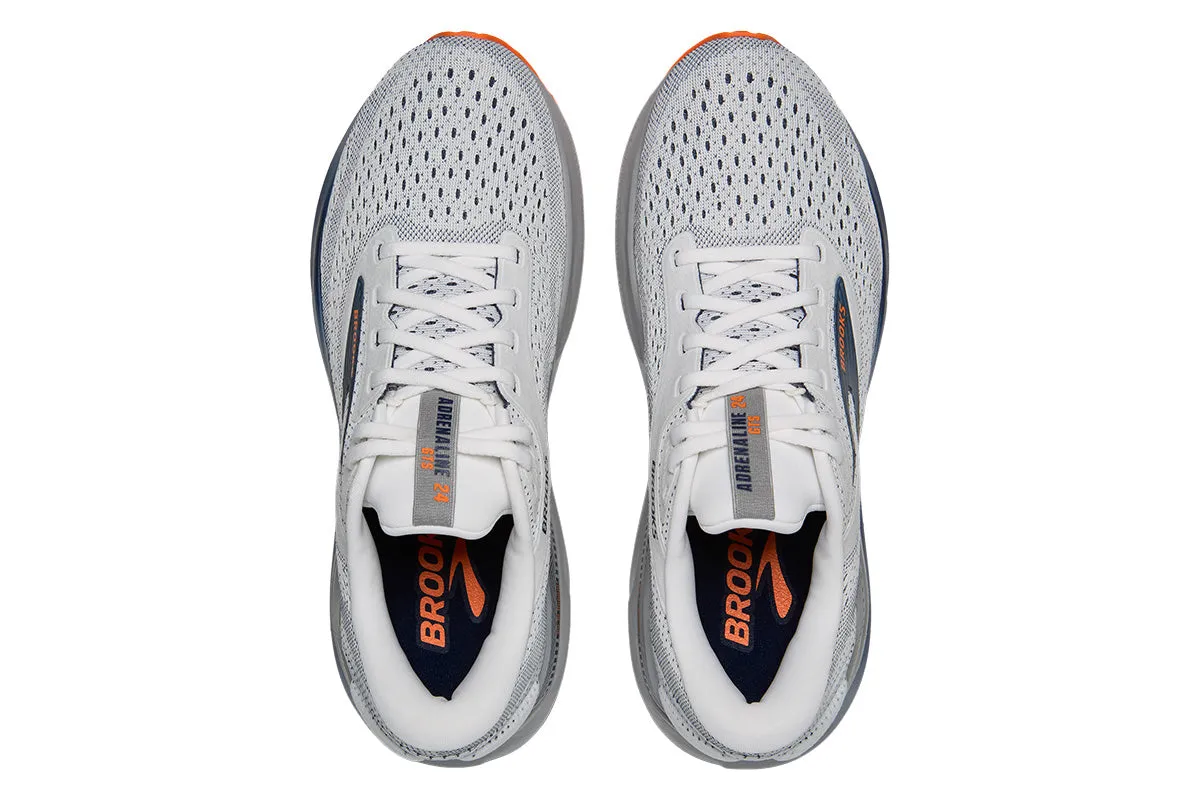 Brooks Adrenaline GTS 24 D White/Peacoat/Alloy Mens
