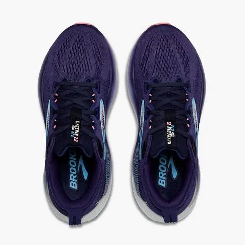 Brooks Womens Glycerin 22 GTS Blue Ribbon/Peacoat/Dianthus