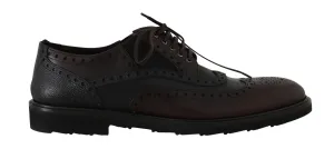 Brown Leather Derby Wingtip Oxford