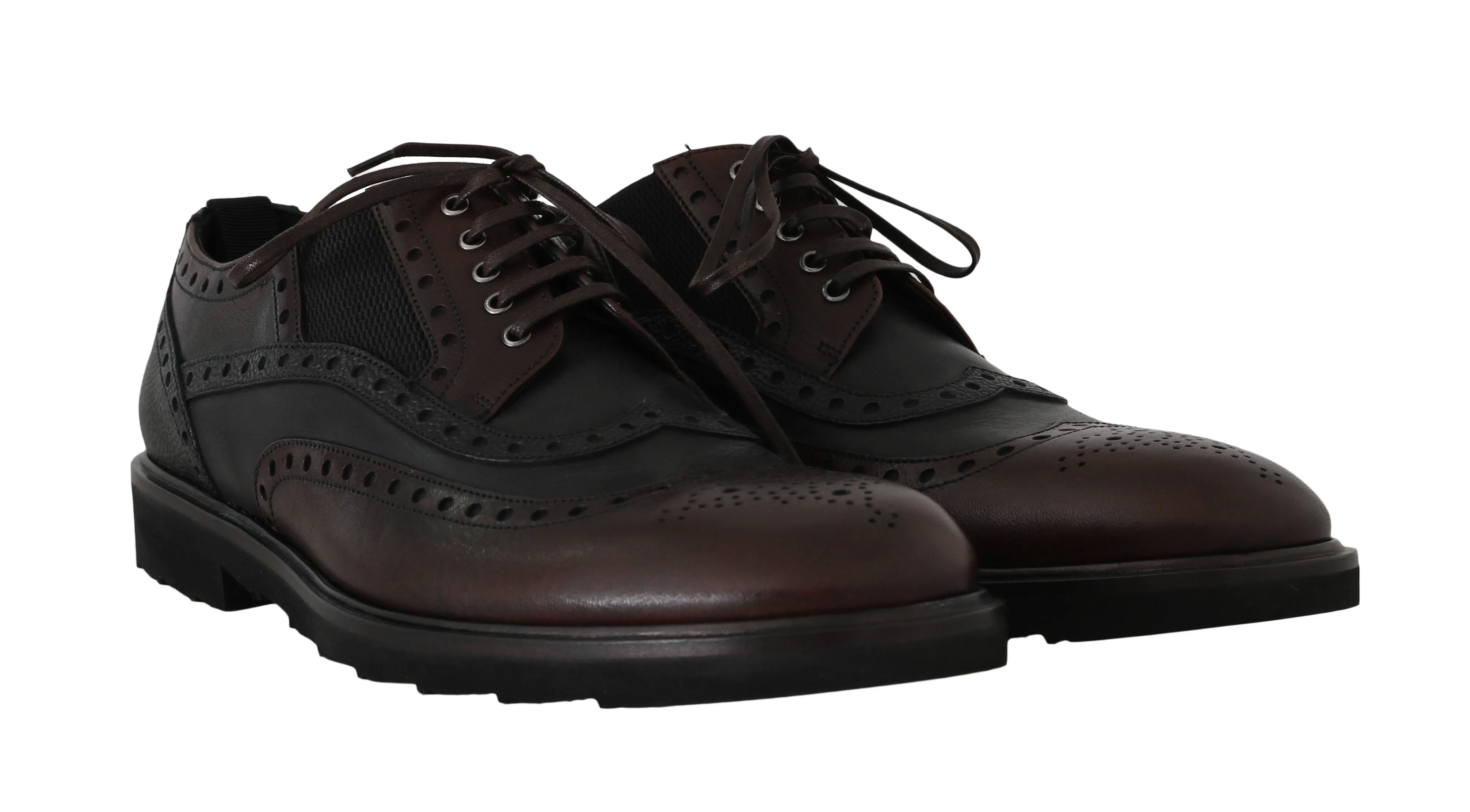 Brown Leather Derby Wingtip Oxford