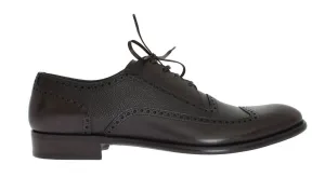 Brown Leather Wingtip Formal Shoes