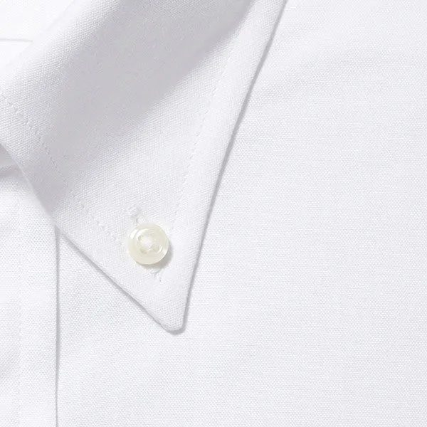 Button Down Pinpoint White