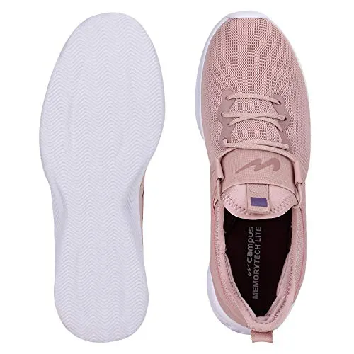 Campus Women's Sherry Peach/PRPL Running Shoes 7-UK