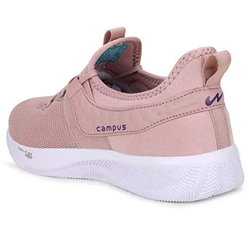Campus Women's Sherry Peach/PRPL Running Shoes 7-UK