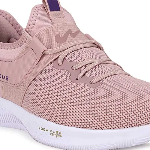 Campus Women's Sherry Peach/PRPL Running Shoes 7-UK