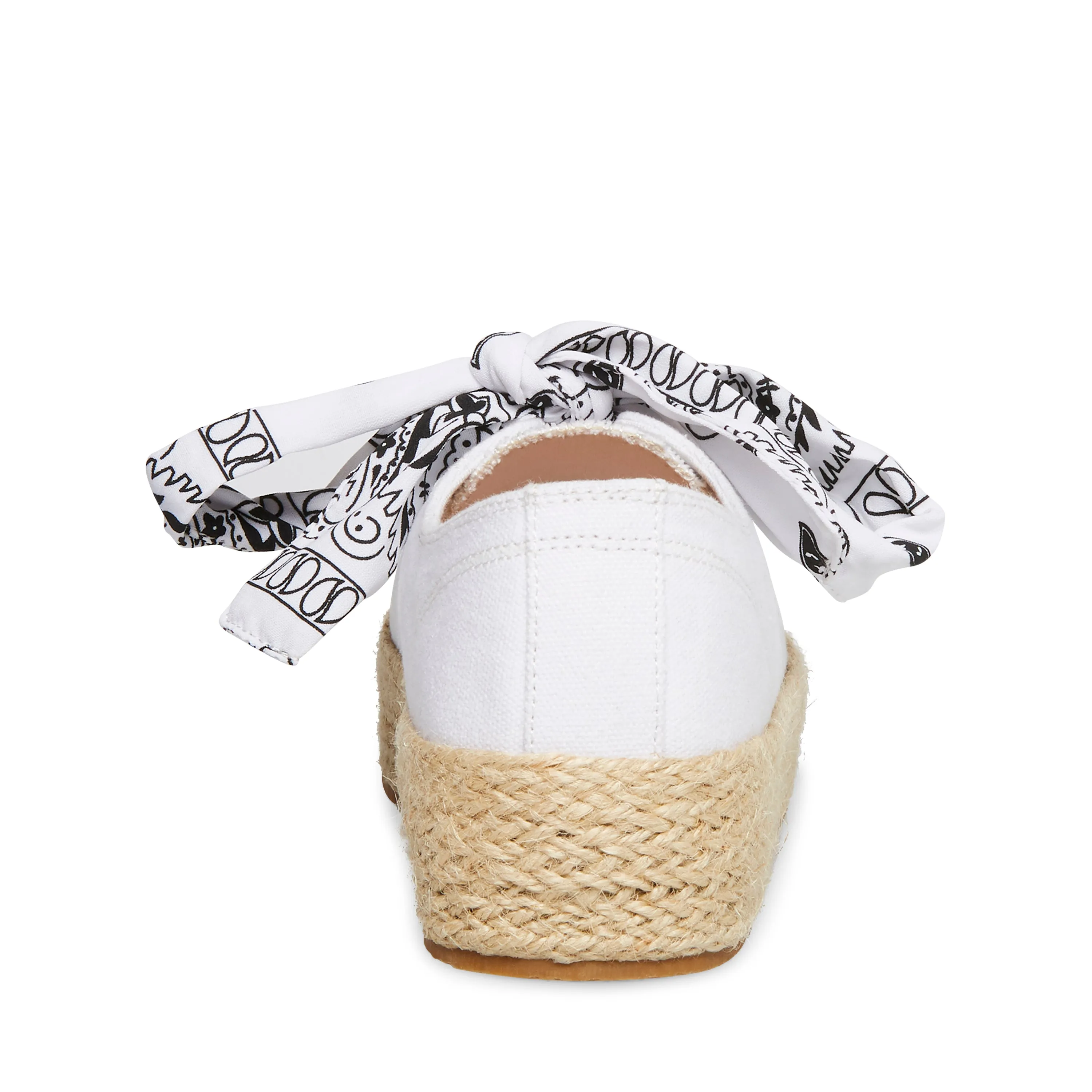 Canvas Platform Bandana Lace Espadrille