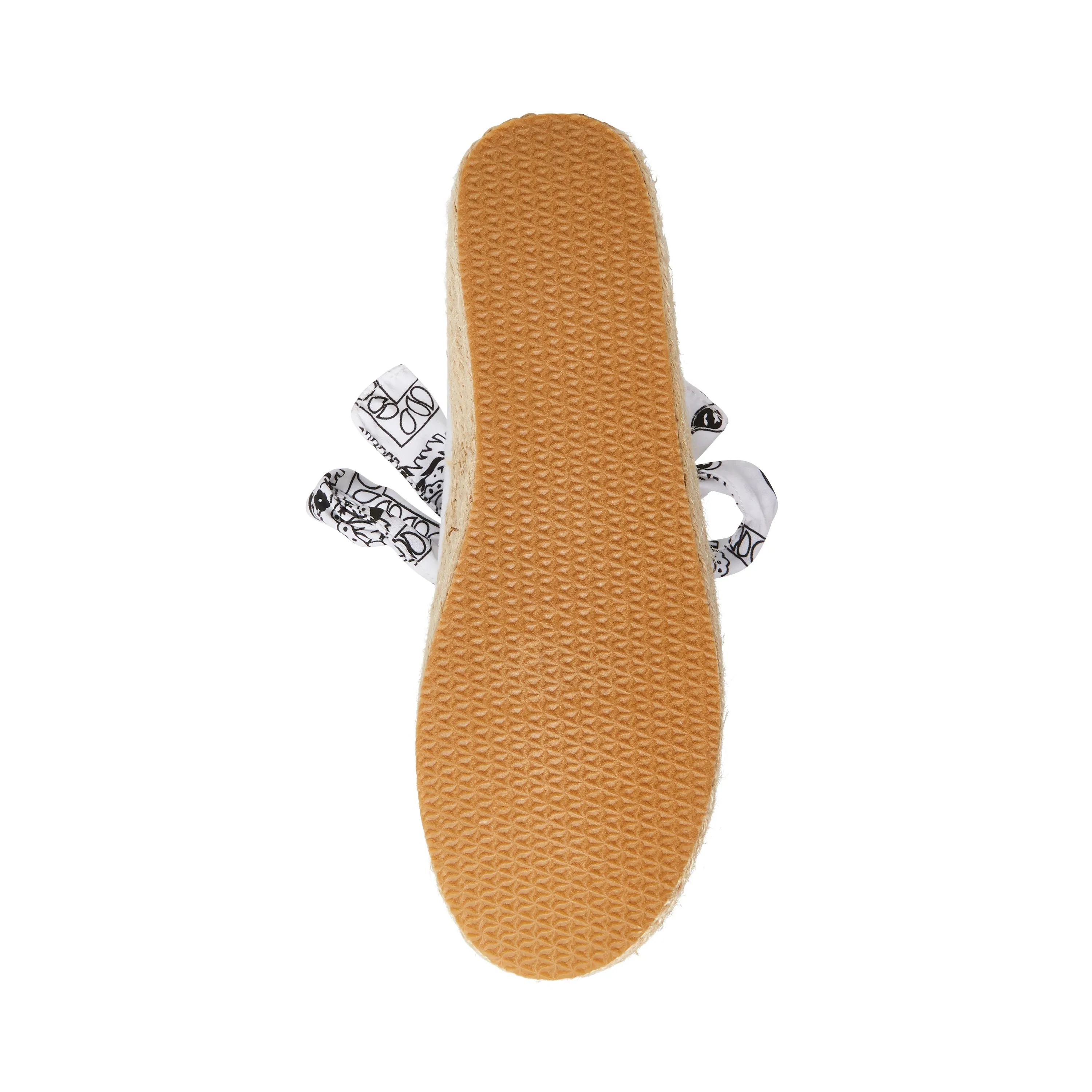 Canvas Platform Bandana Lace Espadrille